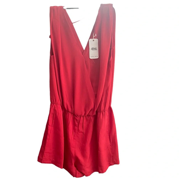 NAKED ZEBRA RED SHORT ROMPER SIZE XSMALL - Picture 4 of 4